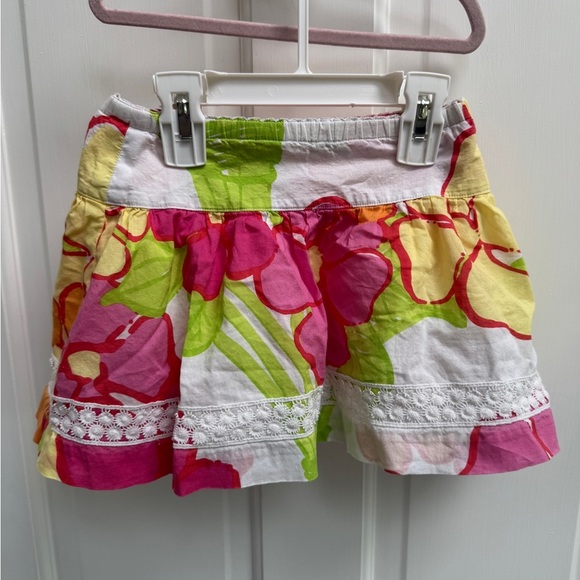 Lilly Pulitzer 3T Girls Multicolor Floral Ruffled Flowy Summer Skirt - Picture 1 of 5